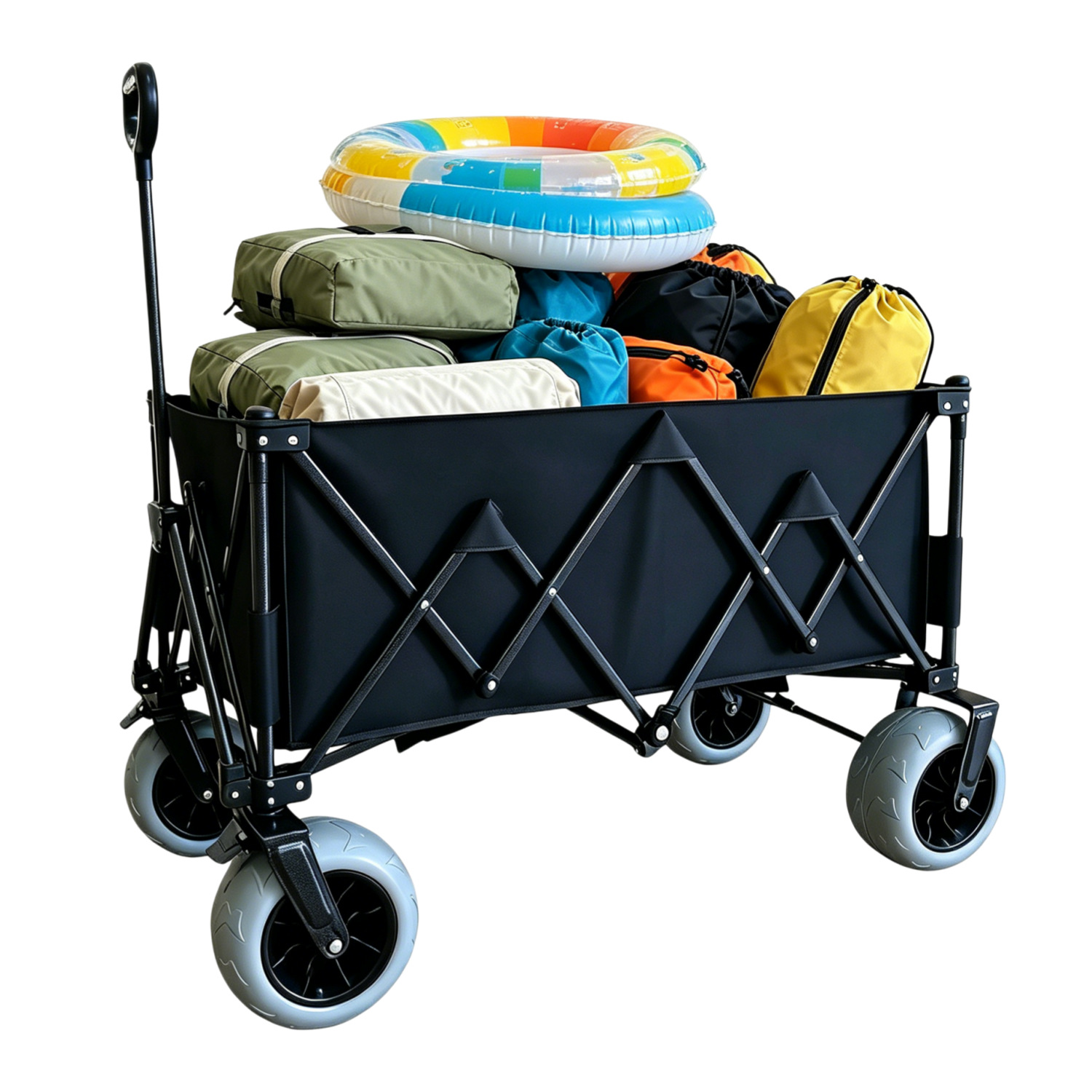 Premium factory-direct heavy duty folding wagons with patented X-Fold design & PU wheels. Reliable OEM/ODM partner for global outdoor brands. Request a B2B quote