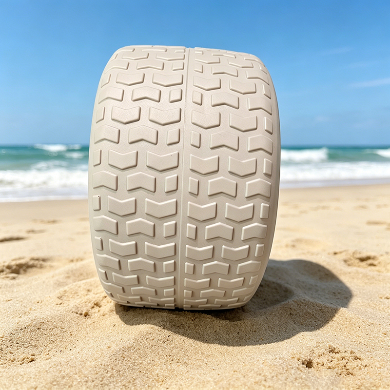 9" Inflatable Balloon Beach Wheels - Heavy Duty PVC Sand Tires for Camp Cart