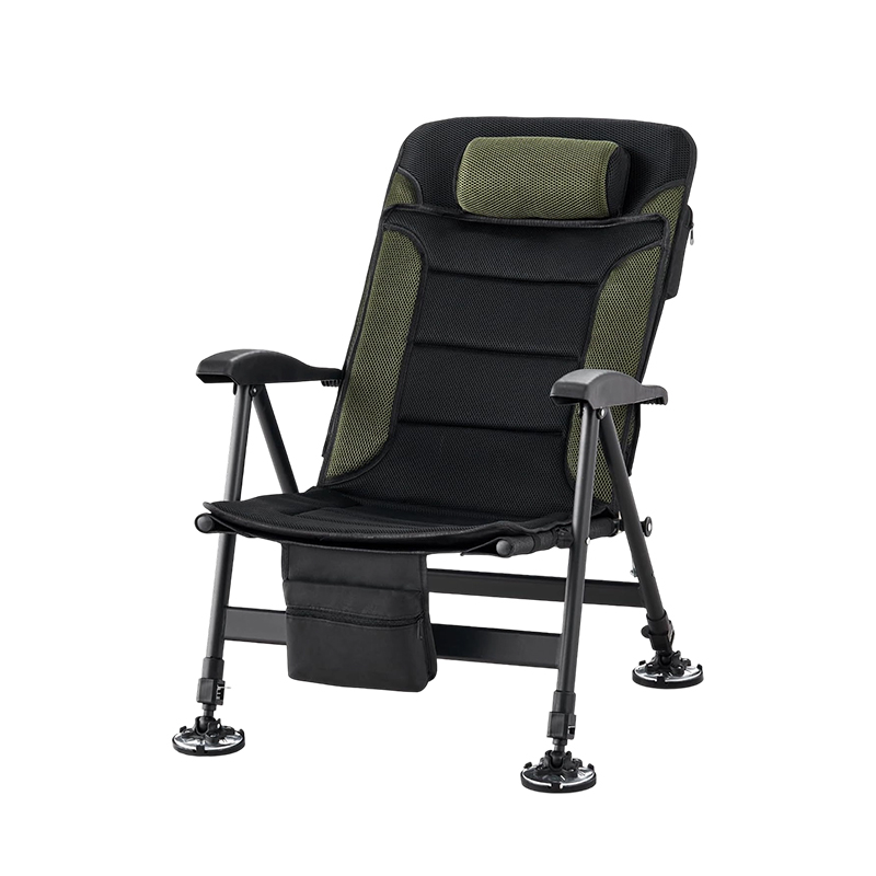 MEETJOY 2-in-1 European Fishing Chair with Detachable Padded Cushion & Breathable Mesh Base