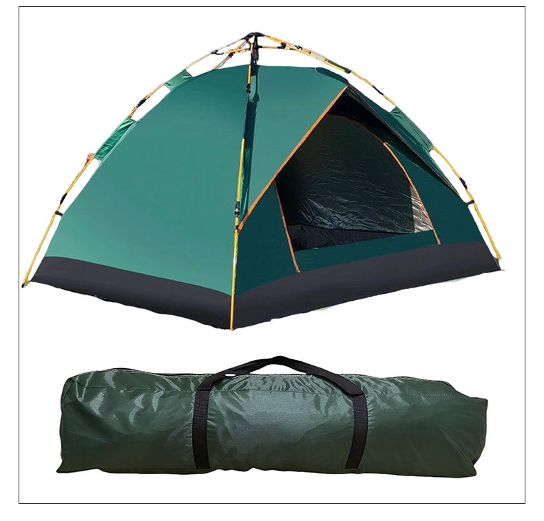 meetjoys 3-Second Automatic Pop-Up Camping Tent - 3-4 Person Waterproof Hydraulic Family Shelter