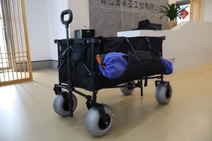 heavy-duty-all-terrain-folding-wagon-with-inflatable-wheels。
